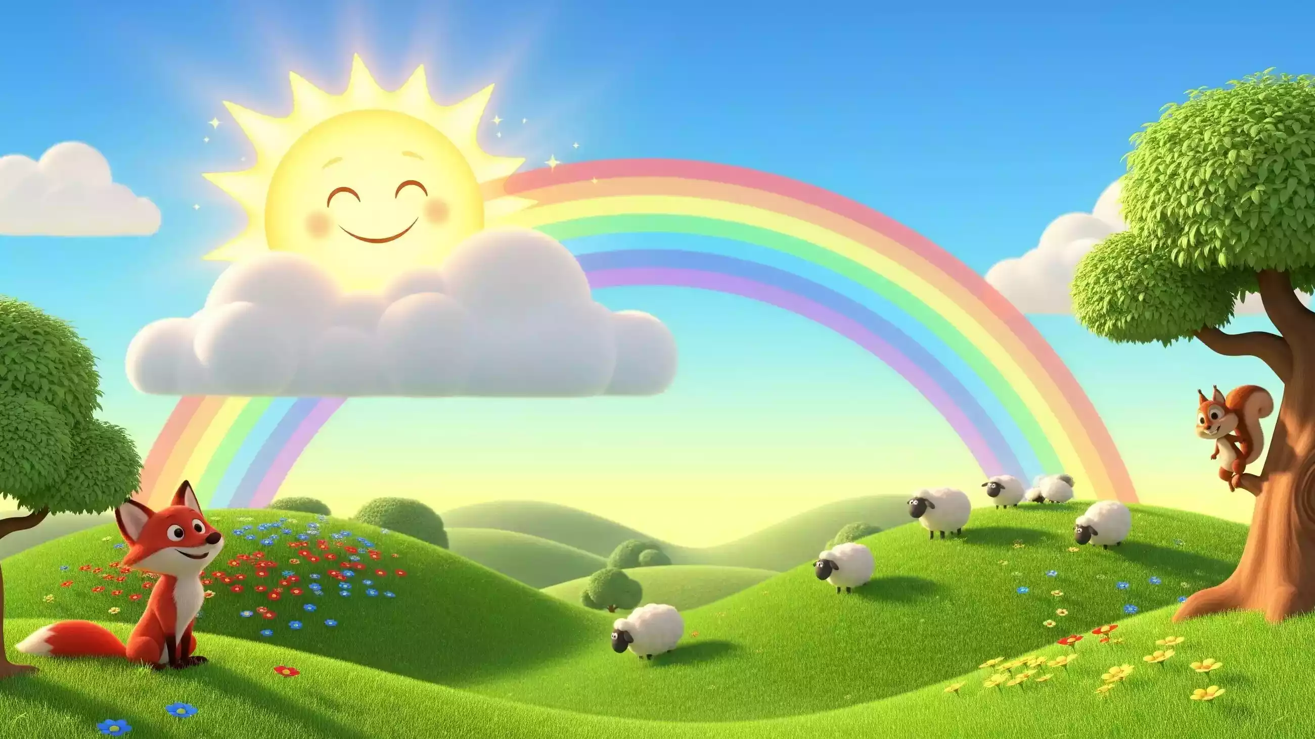Colorful Kids Stories Background